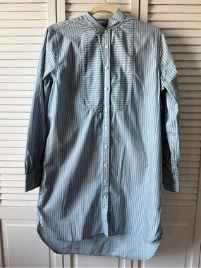 Ralph Lauren Pinstripe Long Button Down Shirt